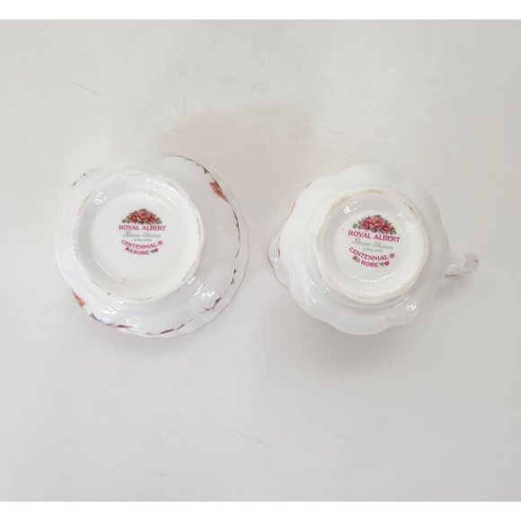 Royal Albert Centennial Rose Creamer and Open Sugar Bowl Set - Picture 4 of 9